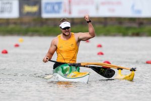Image of Curtis McGrath in action while para-canoeing