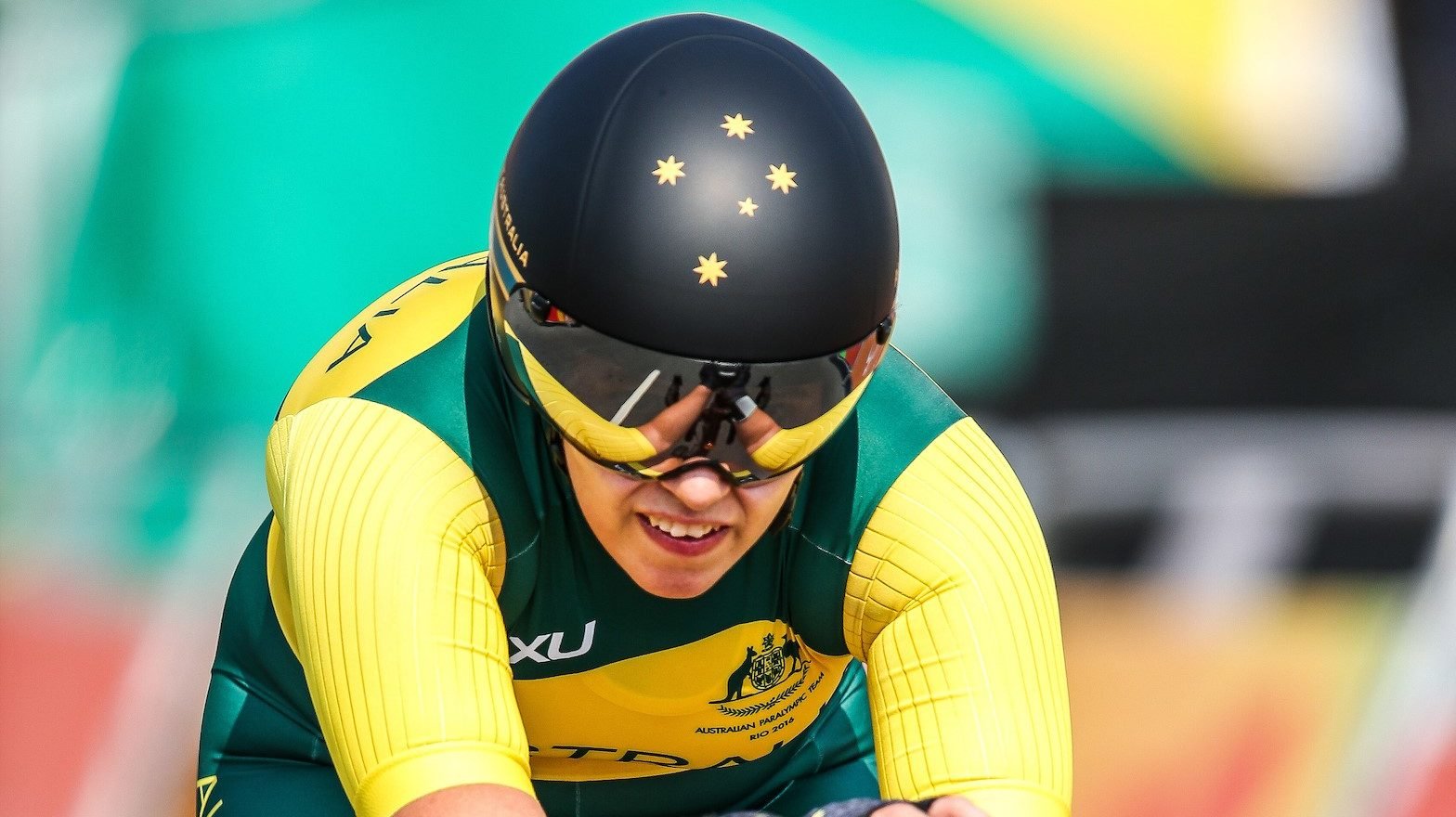 Reid in rainbows on opening day of Para-cycling Worlds