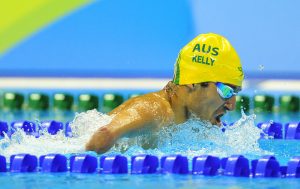An image of Ahmed Kelly in action during swimming