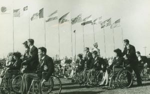 Old image of 1964 opening ceremony