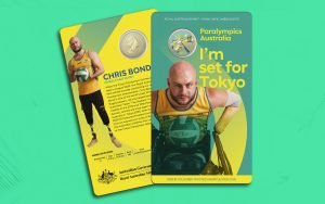 Image of Australian Paralympic coin released by Australian Mint