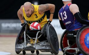 Image of Australian male wheelchair rugby player
