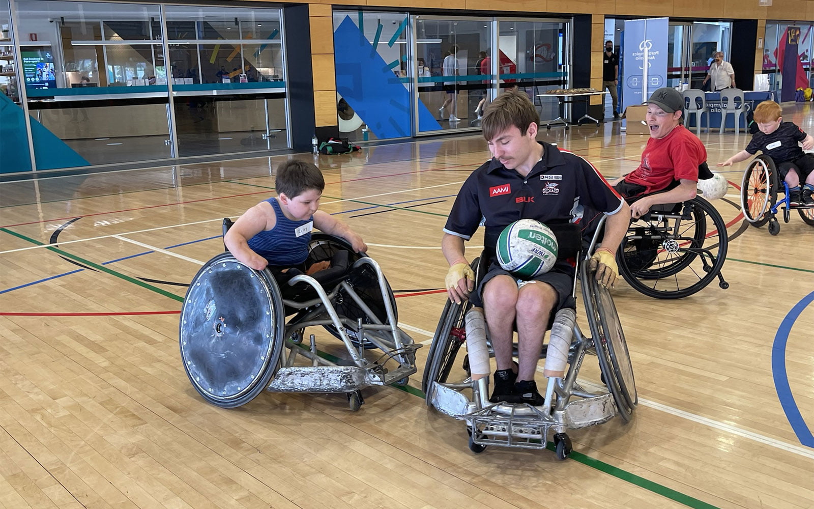 Wheelchair Whizz Lights Up The Court At Come And Try Day