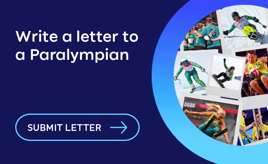 Write a letter to a Paralympian