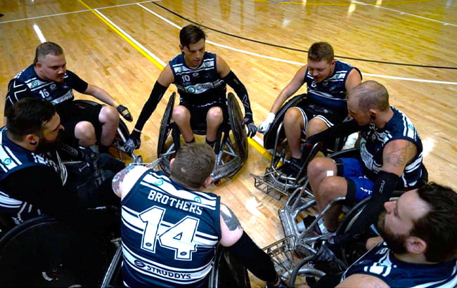 The Queensland Cyclones Wheelchair rugby team