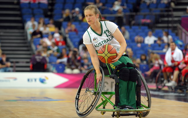 Australian wheelchair basketballer Sarah Stewart