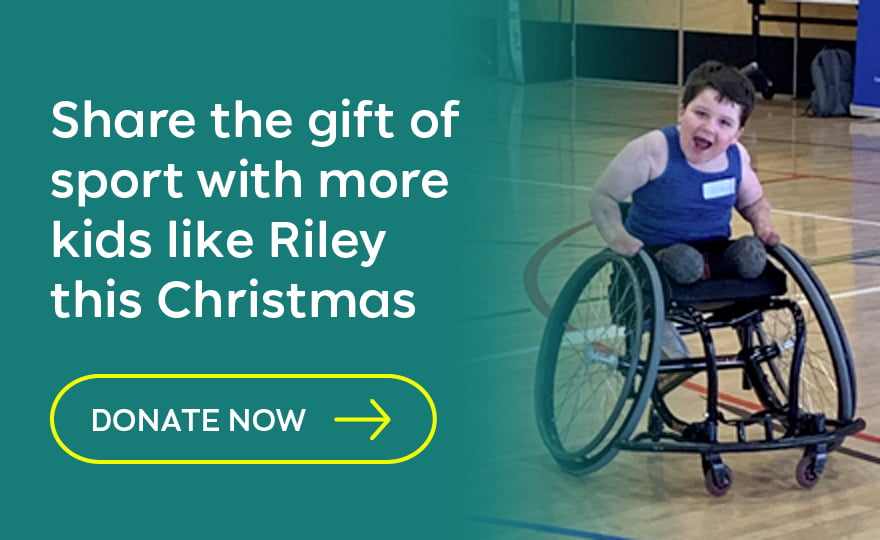 Share the gift of sport with more kids like Riley this Christmas